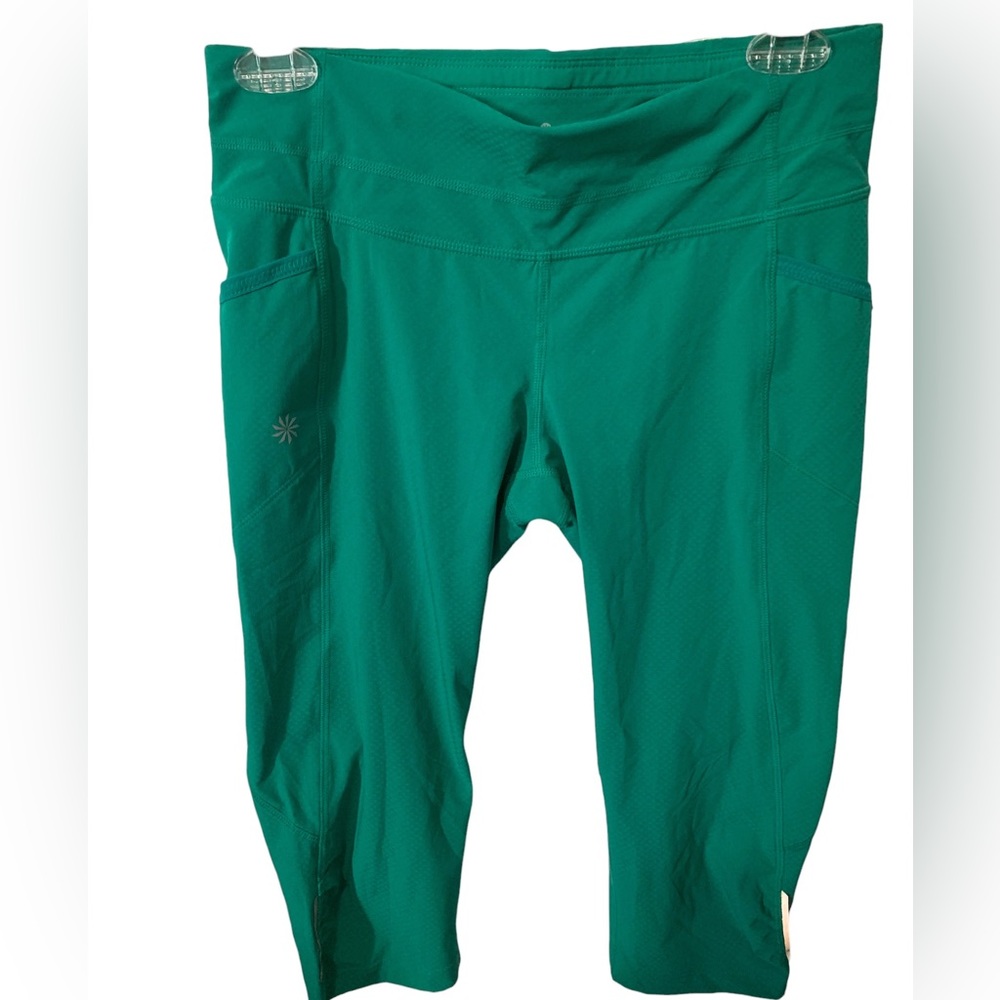 Athleta Green Capri Activewear Leggings US Size Small